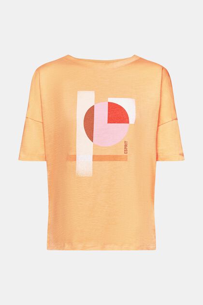 Camiseta de algodón con estampado geométrico