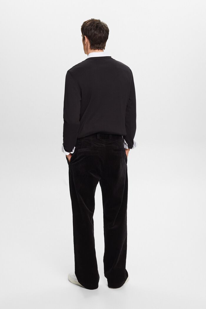 Pantalón de pana de pernera ancha, BLACK, detail image number 3