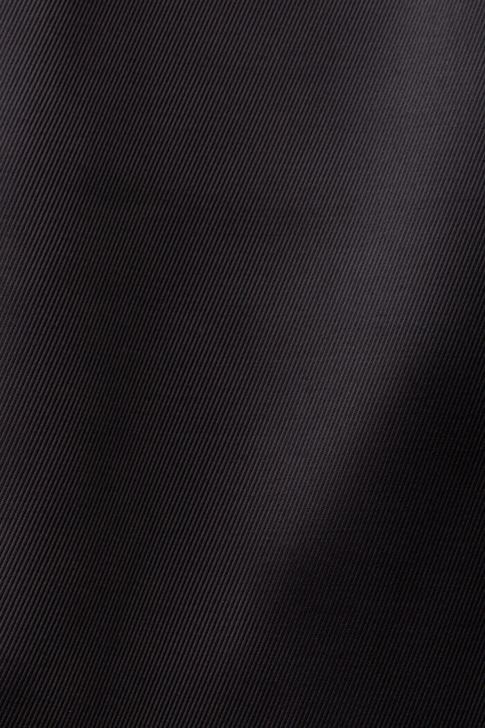 Maxifalda de satén con cinturón, BLACK, detail image number 6