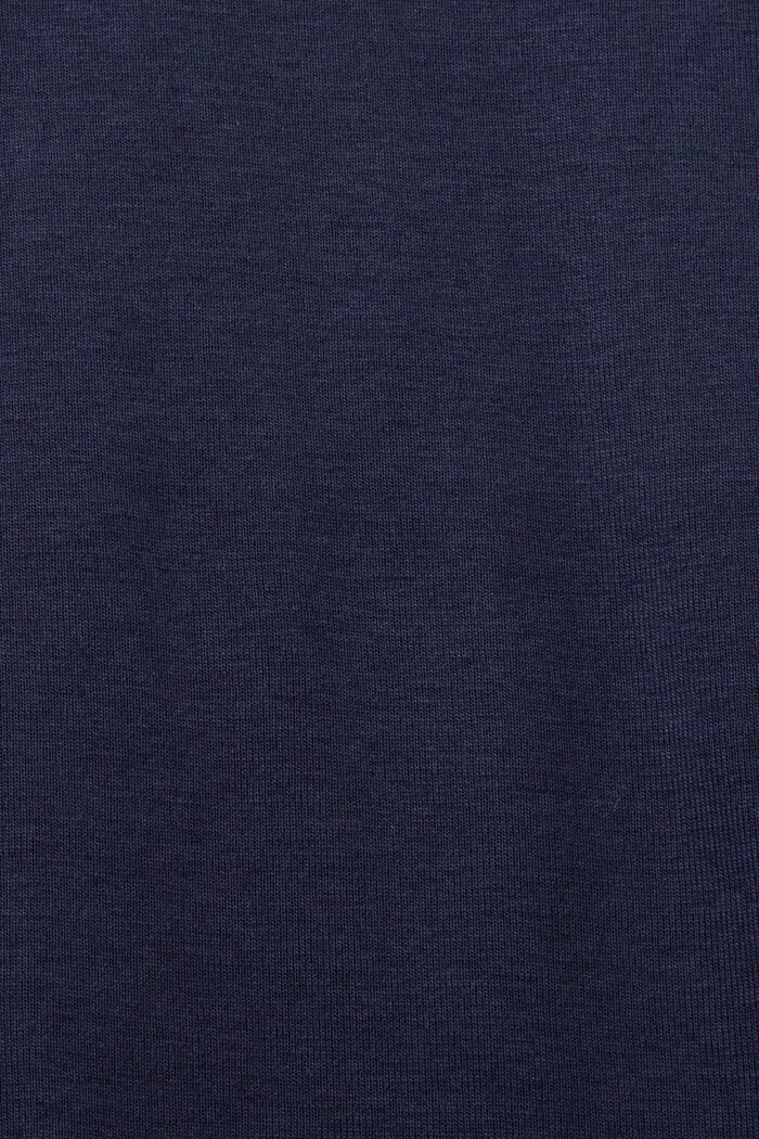 Camiseta de manga larga en algodón ecológico con logotipo, NAVY, detail image number 5