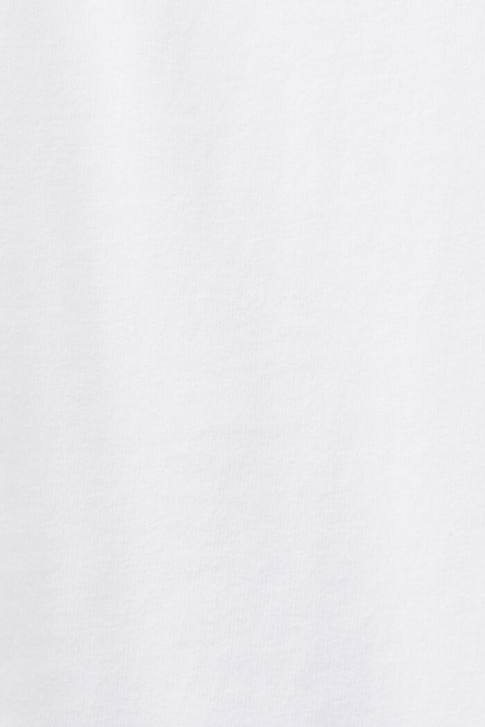 Camiseta de manga larga con cuello redondo, WHITE, detail image number 5