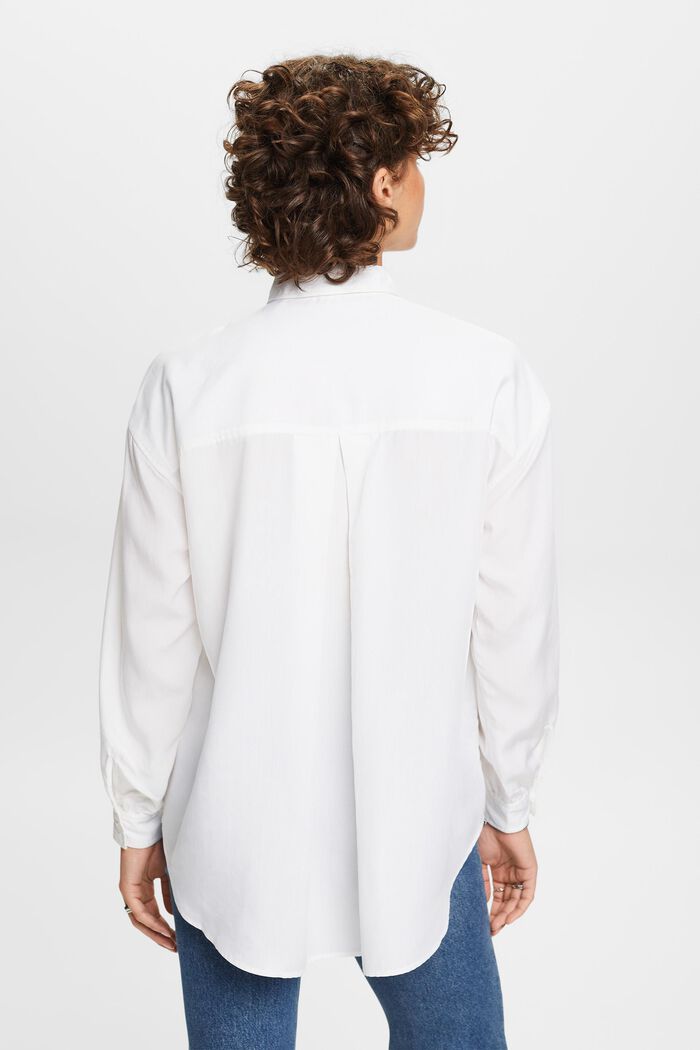 Blusa camisera oversize, WHITE, detail image number 3