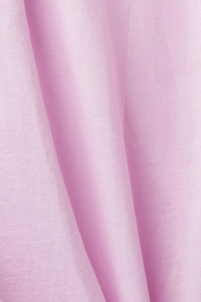 Camisa de lino y algodón, PINK, detail image number 5
