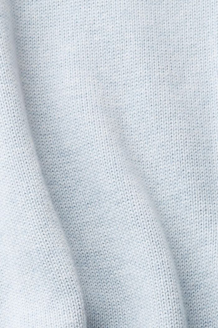 Jersey en punto de algodón sostenible, PASTEL BLUE, detail image number 4