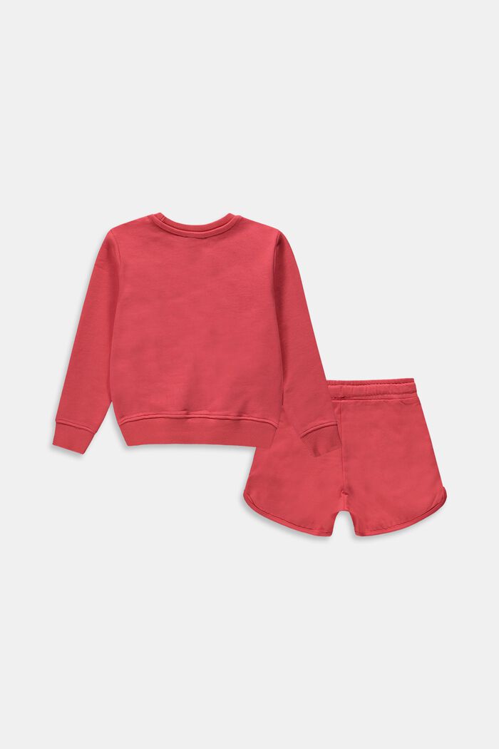 Conjunto: sudadera y pantalón corto, ORANGE RED, detail image number 1