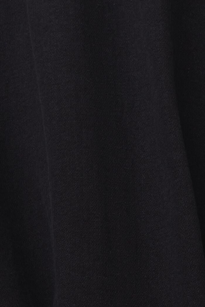 Camisa denim, 100 % algodón, BLACK DARK WASHED, detail image number 5