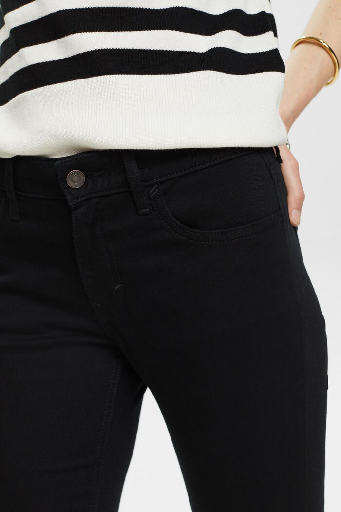Jeans mid-rise skinny, BLACK RINSE, detail image number 4