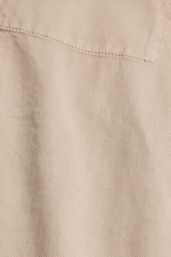 Pantalón de cintura alta en algodón ecológico, LIGHT TAUPE, detail image number 4