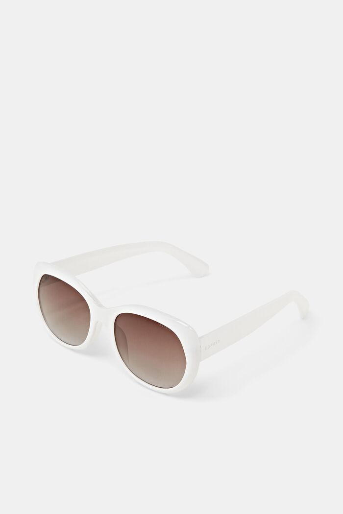 Gafas de sol con montura redonda, WHITE, detail image number 0
