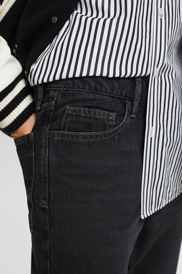 Jeans mid-rise bootcut fit, BLACK DARK WASHED, detail image number 4