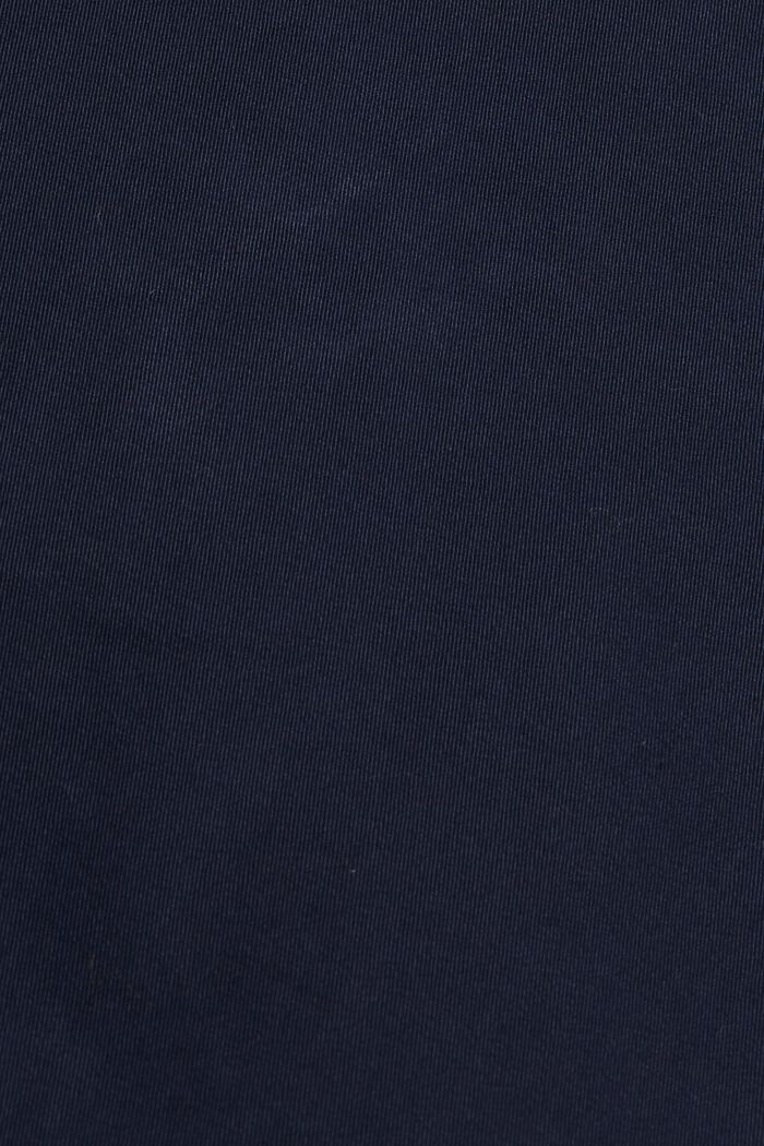 Pantalón chino de corte recto en algodón ecológico, NAVY, detail image number 4