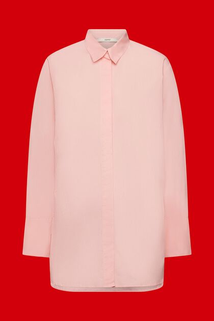 Blusa camisera oversize, PINK, overview