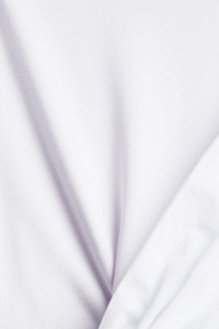 Camiseta de manga larga con mangas abullonadas, LENZING™ ECOVERO™, WHITE, detail image number 4