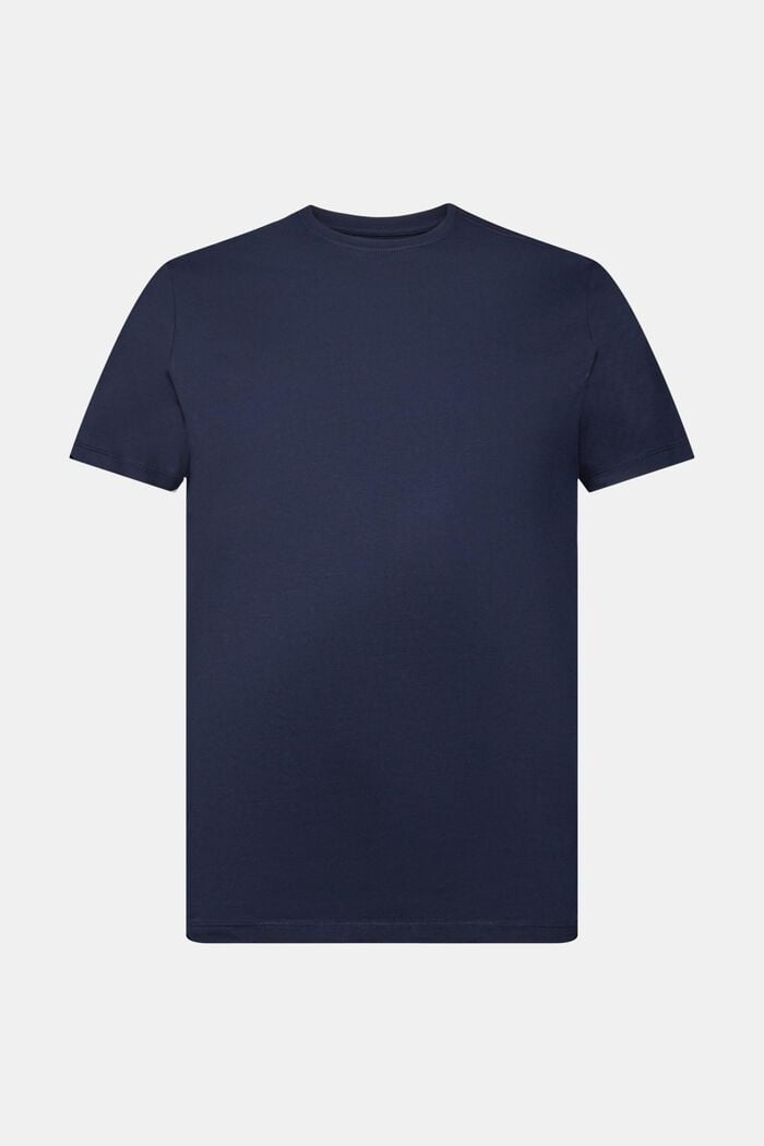 Camiseta de corte ajustado en algodón Pima, NAVY, detail image number 6