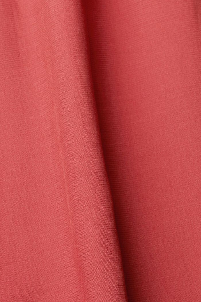 Blusa con abertura en forma de gota en el cuello, LENZING™ ECOVERO™, TERRACOTTA, detail image number 1