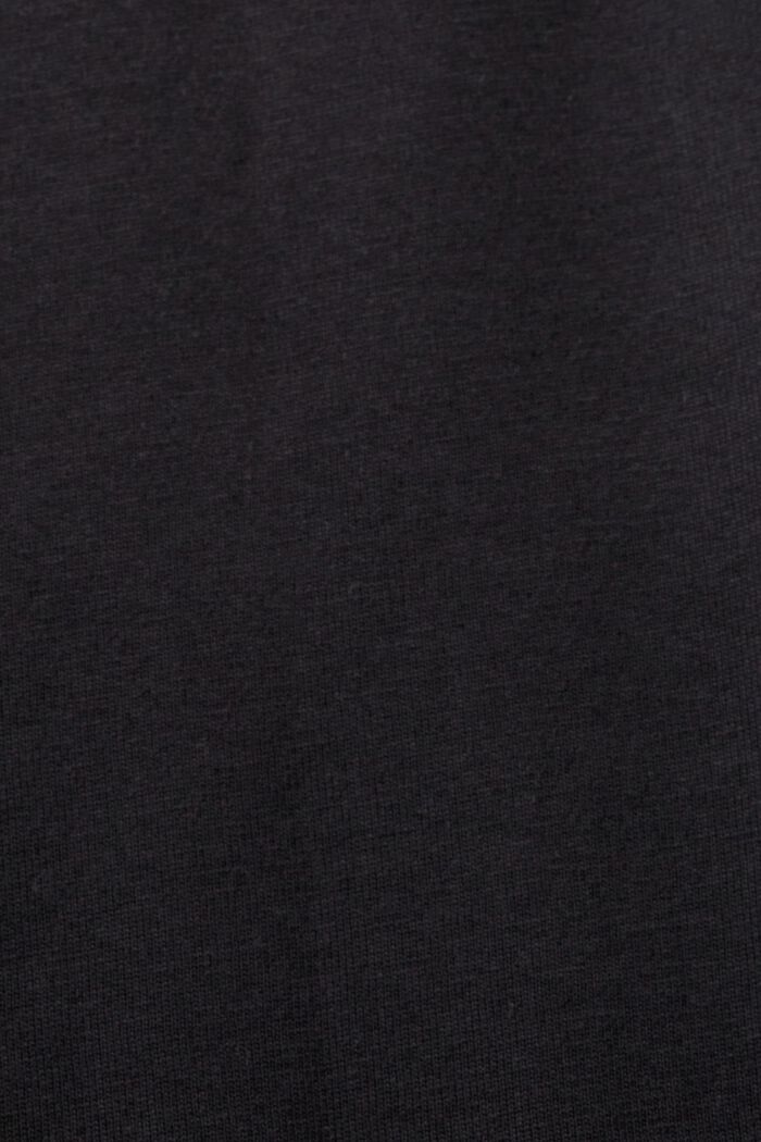 Camiseta estampada de algodón ecológico, BLACK, detail image number 5