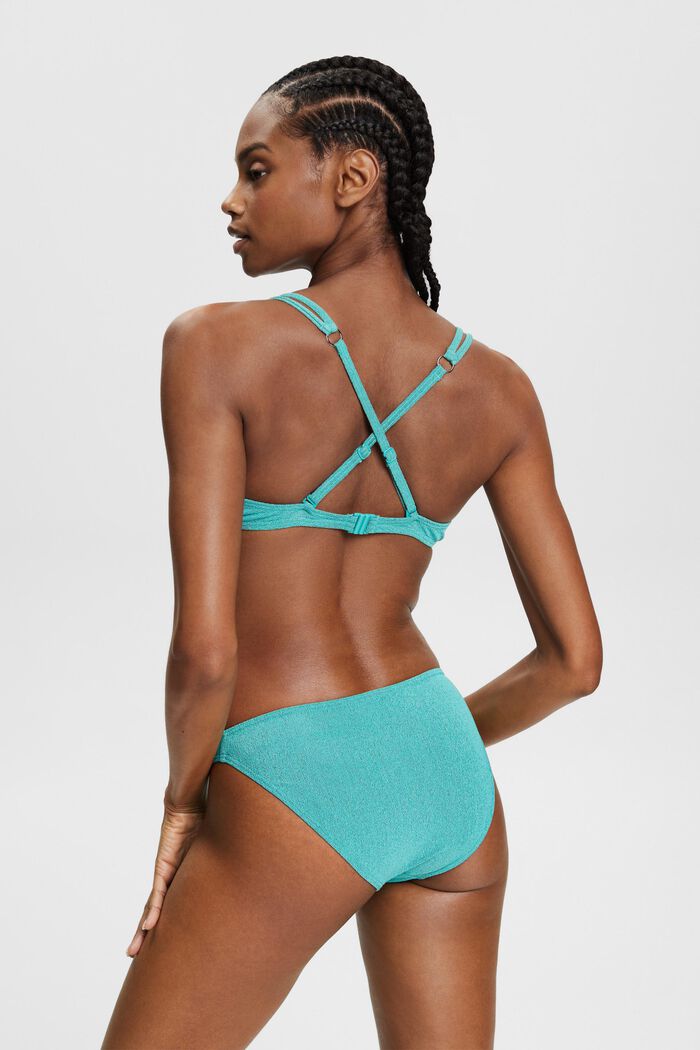 Braguita de bikini bicolor, AQUA GREEN, detail image number 3