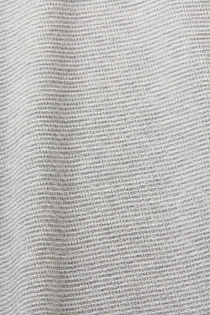 Camiseta de jersey con textura, LIGHT GREY, detail image number 6