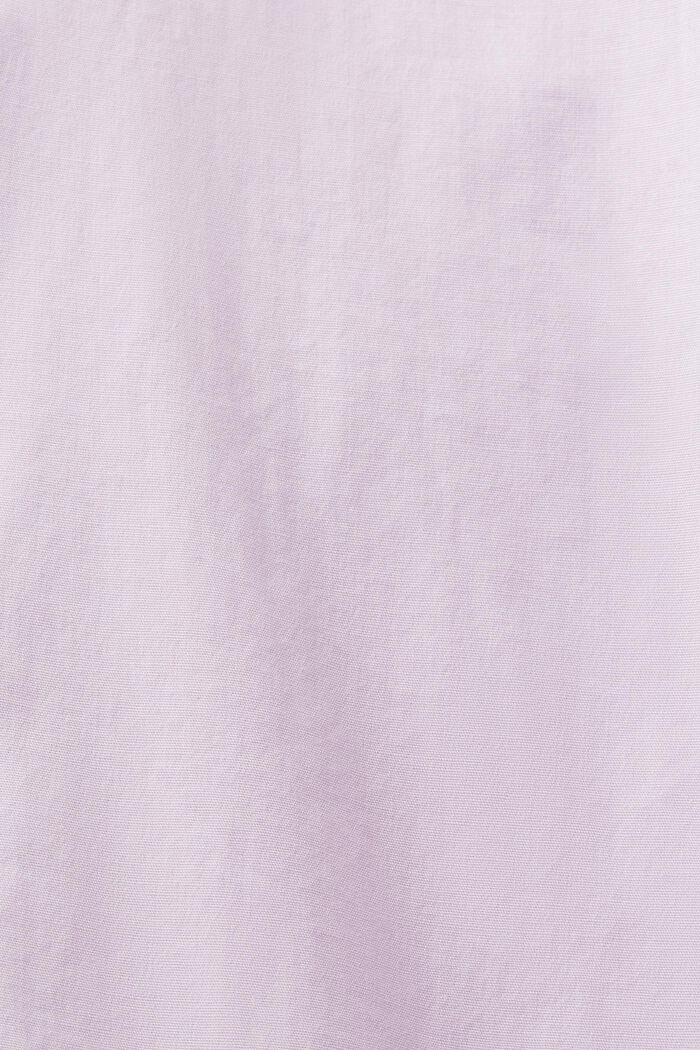 Camisa oversize en popelina de algodón, LAVENDER, detail image number 5