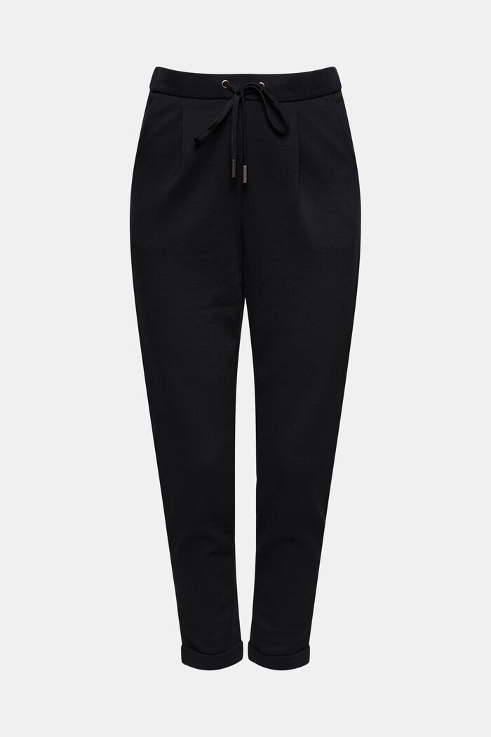 Reciclado: pantalón elástico con cintura elástica, BLACK, overview