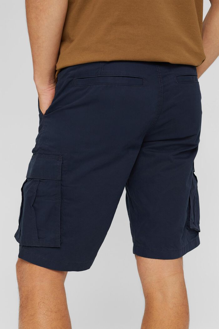 Pantalones cargo cortos en 100% algodón, NAVY, detail image number 4
