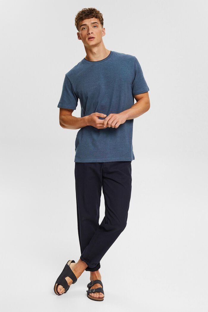 Camiseta en piqué de algodón, BLUE, detail image number 1