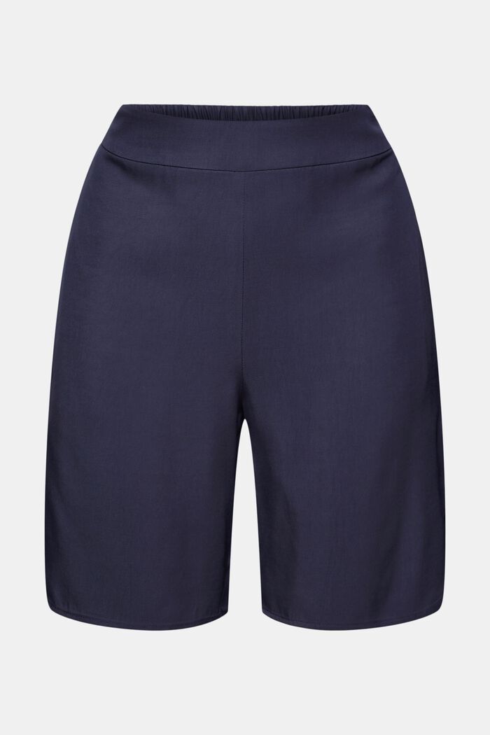Pantalones cortos con cintura elástica, LENZING™ ECOVERO™, ANTHRACITE, detail image number 7
