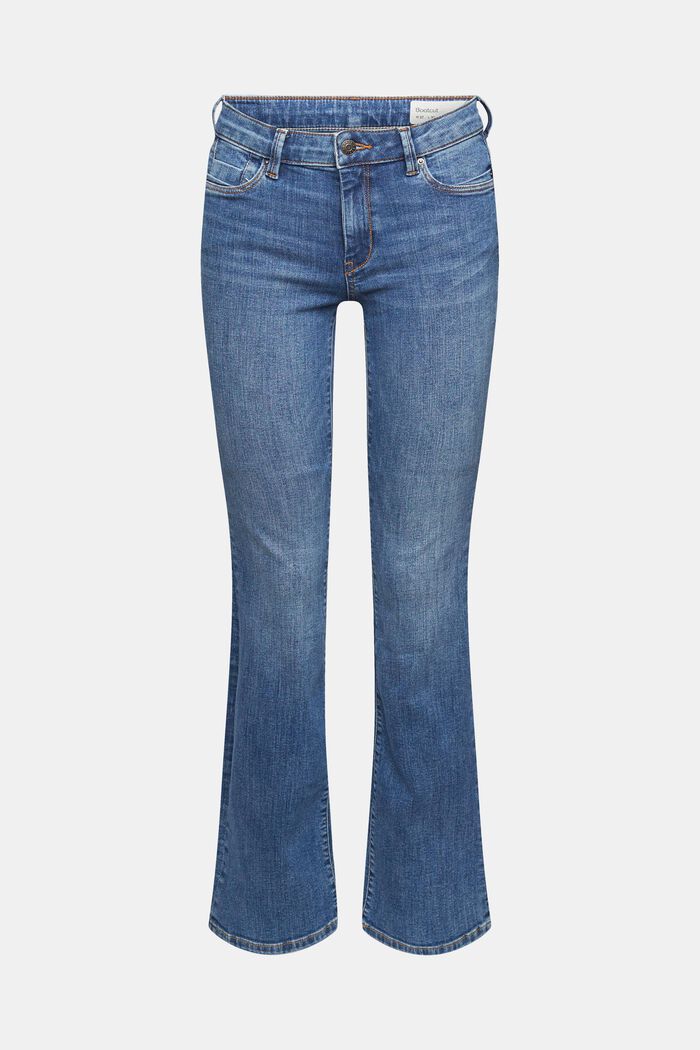 Jeans bootcut en algodón ecológico, BLUE MEDIUM WASHED, detail image number 2
