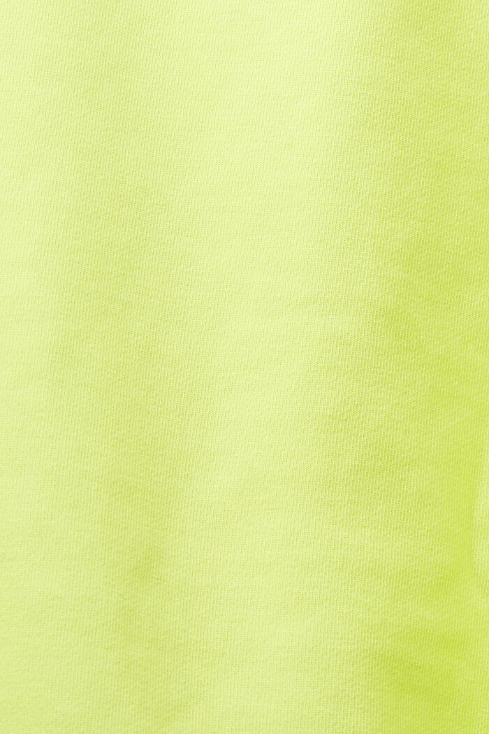 Sudadera unisex de felpa de algodón con logotipo, BRIGHT YELLOW, detail image number 7