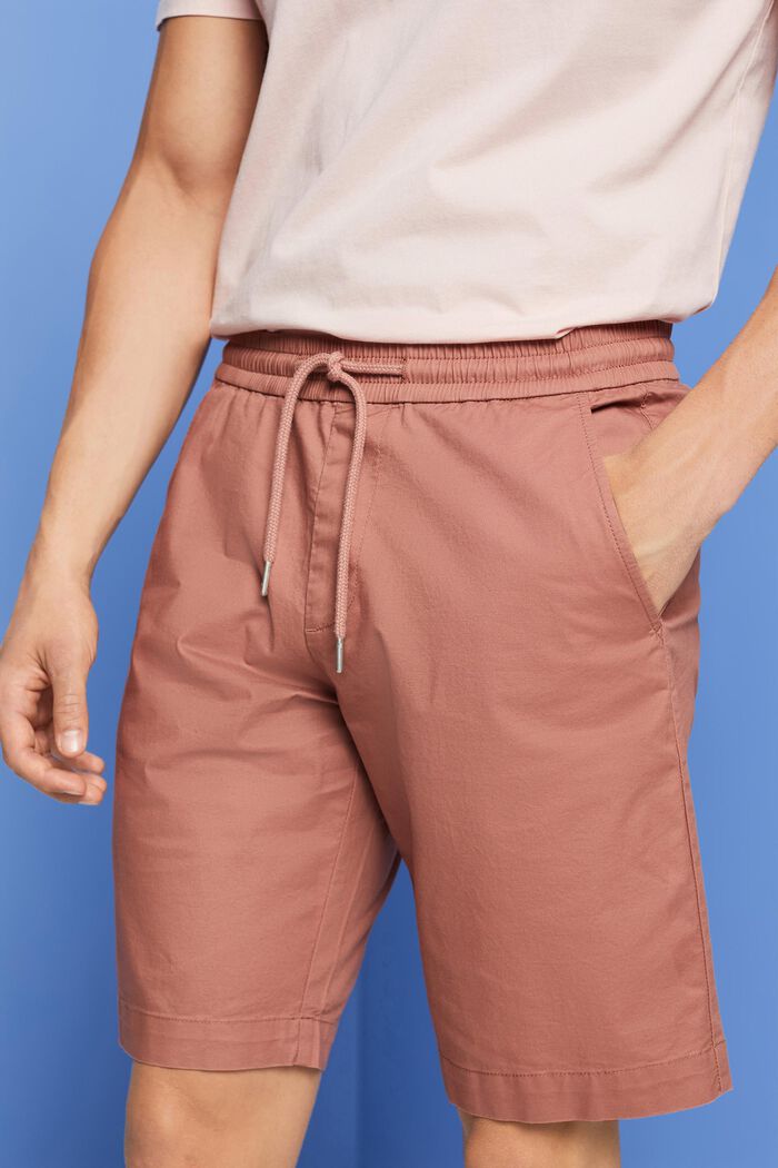 Pantalones cortos en sarga de algodón, DARK OLD PINK, detail image number 2