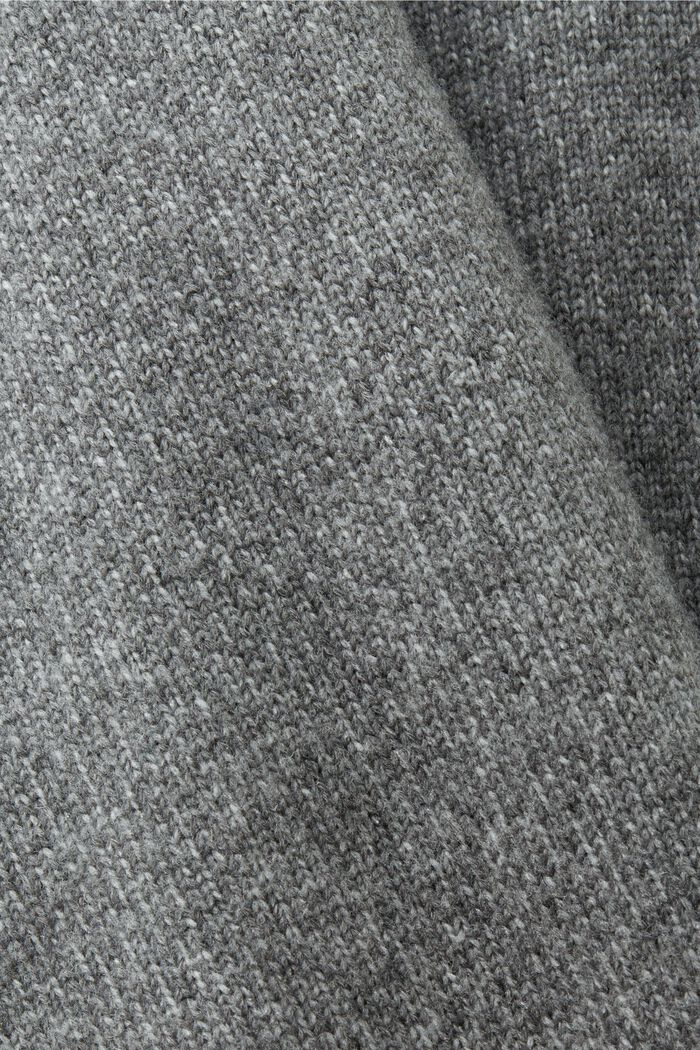Jersey de cuello redondo en mezcla de lana, MEDIUM GREY, detail image number 5