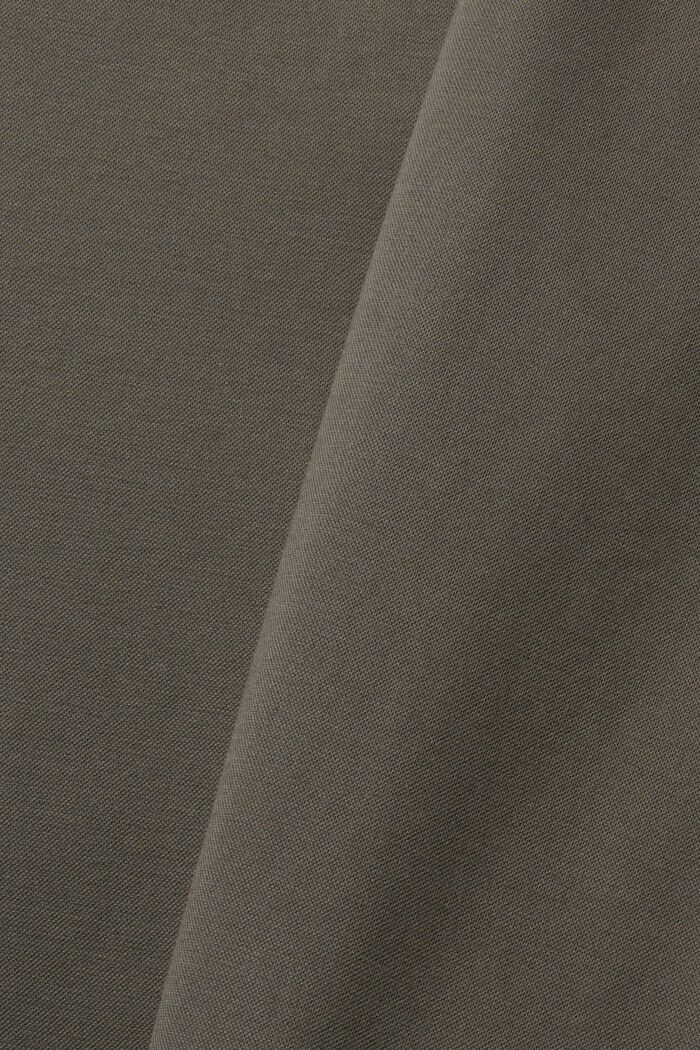 Americana de un solo botón en tejido jersey de piqué, DARK KHAKI, detail image number 4