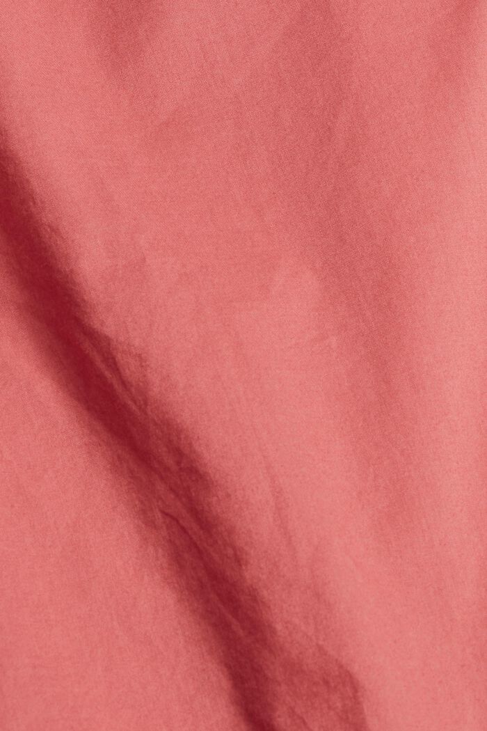 Blusa con mangas de tres cuartos, 100% algodón, CORAL, detail image number 4