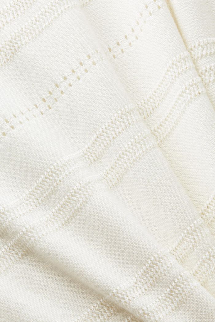 Jersey de punto con mangas cortas, OFF WHITE, detail image number 4