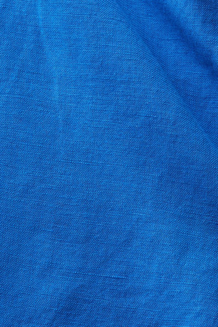 Bermudas de algodón y lino, BRIGHT BLUE, detail image number 1