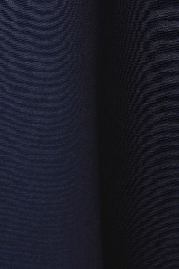 Camisa de algodón con cuello mao, NAVY, detail image number 4