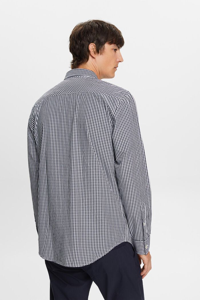Camisa de cuadros vichy con cuello abotonado, 100% algodón, NAVY, detail image number 3