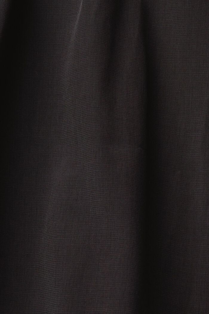 Blusa con abertura en forma de gota en el cuello, LENZING™ ECOVERO™, BLACK, detail image number 4