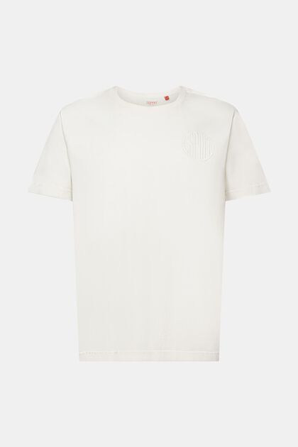 Camiseta con logotipo bordado, 100% algodón