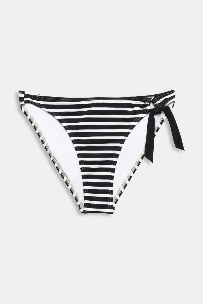 Slip de bikini con diseño de rayas, BLACK, detail image number 4