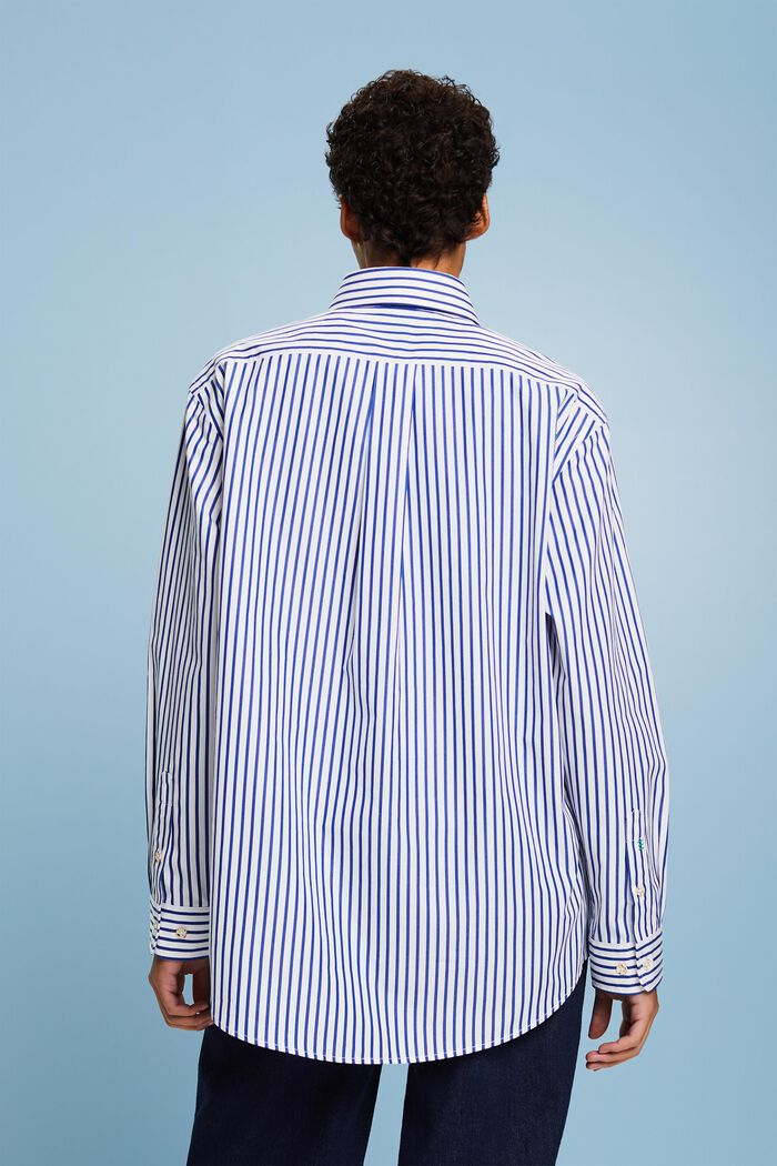 Camisa a rayas de popelina, BRIGHT BLUE, detail image number 2