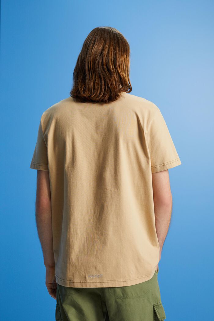 Camiseta de algodón con estampado de delfín, SAND, detail image number 3