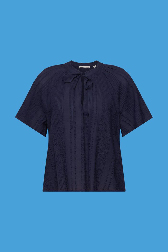 Blusa de algodón, NAVY, detail image number 6