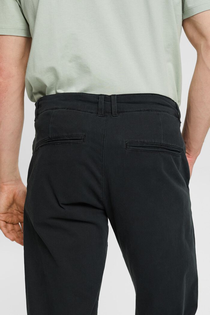 Pantalón chino de algodón, BLACK, detail image number 0