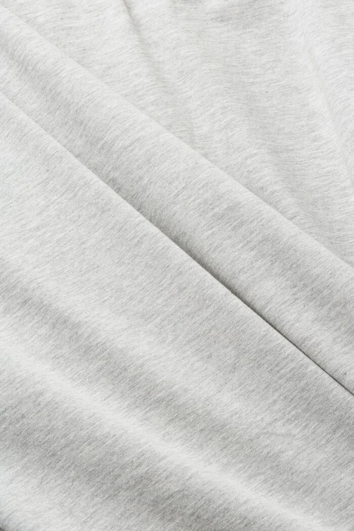 Camiseta en mezcla de algodón y viscosa con estampado, LIGHT GREY, detail image number 5