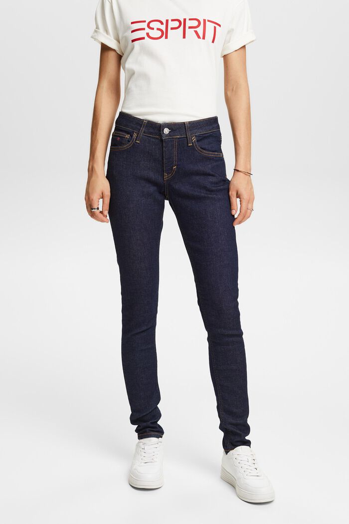 Jeans mid-rise skinny, BLUE RINSE, detail image number 0