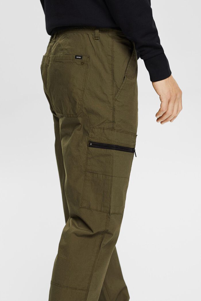Pantalón con bolsillos de cremallera, FOREST, detail image number 3