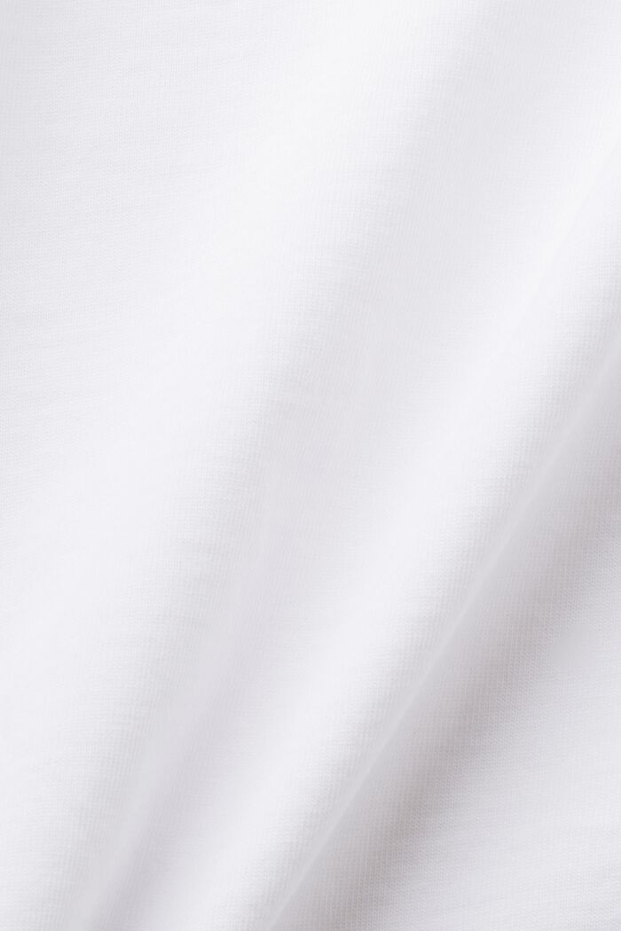 Camiseta con estampado frontal, 100% algodón, WHITE, detail image number 6