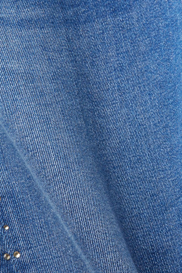 Jeans mid-rise skinny con adornos, BLUE MEDIUM WASHED, detail image number 6