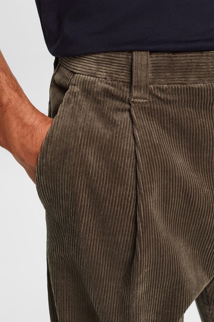 Pantalón de pana de pernera ancha, BROWN GREY, detail image number 3